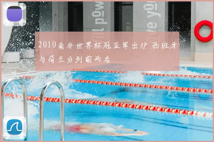 2010南非世界杯冠亚军出炉 西班牙与荷兰分列前两名