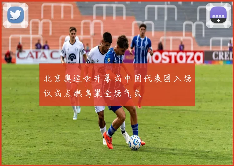 北京奥运会开幕式中国代表团入场仪式点燃鸟巢全场气氛